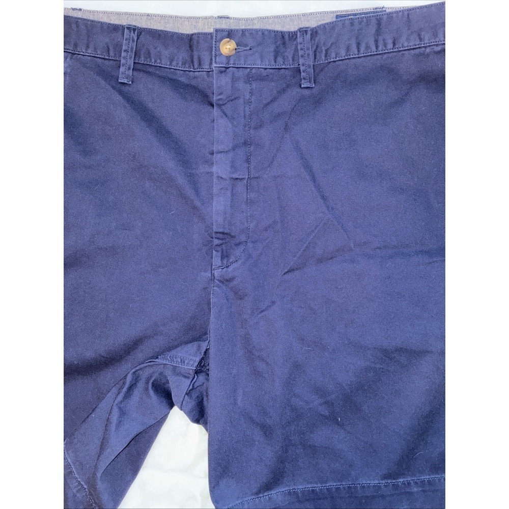 Polo Ralph Lauren Shorts Mens 46B Navy Classic Fit Chino Dress Flat Front Cotton - Picture 6 of 12